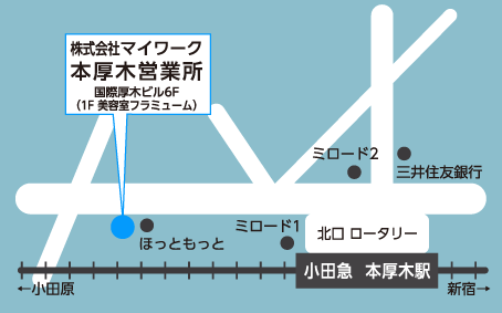 本厚木営業所マップ